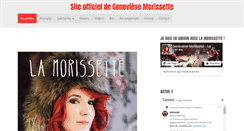 Desktop Screenshot of genevievemorissette.com